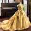 High-end Gold Beading Pearl Rhinestone Sequins Birthday Flower Girl Dresses 2023 Ball Gown Scoop Neck Sleeveless Court Train Flower Girl Dresses
