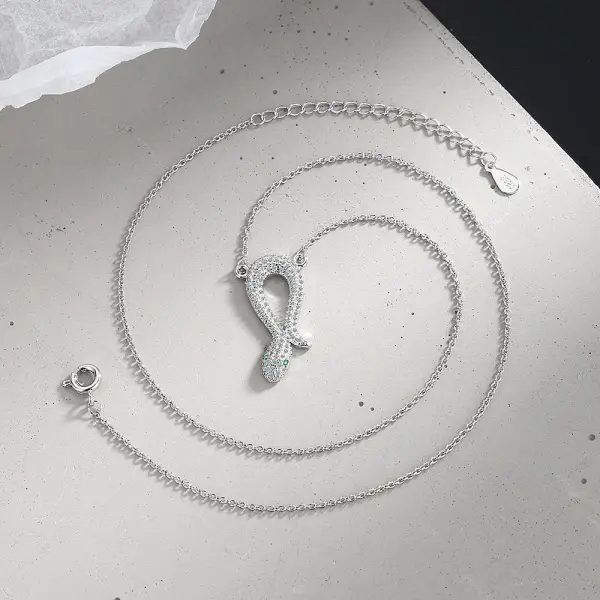 Fashion Silver Rhinestone Street Wear Cubic Zirconia Necklaces Accessories 2023