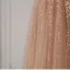 Scintillantes Champagne Paillettes Robe De Bal 2025 Princesse Une épaule Manches Courtes Dos Nu Longue Robe De Ceremonie