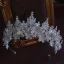 Charmant Argenté Fait main Faux Diamant Cristal Alliage Mariage Couronner Accessoire Cheveux Mariage 2025