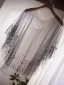 Modest / Simple Black Rhinestone Tulle shawl 2025