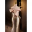 Glitzernden Sexy Gold Pailletten Abendkleider 2023 Meerjungfrau One-Shoulder Schleife Ärmellos Rückenfreies Lange Abend Festliche Kleider