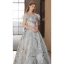 Chic / Beautiful Sky Blue Pearl Prom Dresses 2023 A-Line / Princess Off-The-Shoulder Tassel Sleeveless Backless Floor-Length / Long Prom Formal Dresses