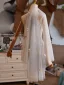 Chic / Belle Blanche Fait main Appliques Voile De Mariée 2025