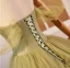 Modest / Simple Sage Green Appliques Prom Dresses 2024 Ball Gown Off-The-Shoulder Short Sleeve Backless Sweep Train Prom Formal Dresses
