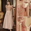 Élégant Rougissant Rose Perlage Paillettes Robe De Bal 2023 Princesse Encolure Carrée Noeud Manches Courtes Dos Nu Longue Promo Robe De Ceremonie