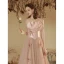 Charmant Rougissant Rose Perlage Robe De Soirée 2023 Princesse Bustier Noeud Sans Manches Dos Nu Longue Soirée Robe De Ceremonie