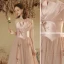 Charmant Rougissant Rose Perlage Robe De Soirée 2023 Princesse Bustier Noeud Sans Manches Dos Nu Longue Soirée Robe De Ceremonie