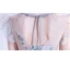 Chic / Beautiful Sky Blue Beading Pearl Rhinestone Prom Dresses 2023 A-Line / Princess Scoop Neck Bow Sleeveless Backless Floor-Length / Long Prom Formal Dresses