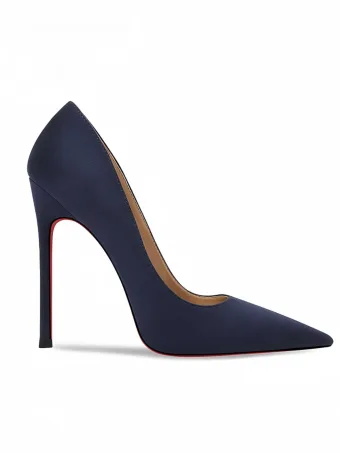 Chic Beautiful Navy Blue Evening Party Leather Suede Red Sole Pumps 2026 12 Cm Stiletto Heels Pointed Toe Pumps High Heels