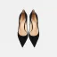 Fashion Black Suede Evening Party Pumps 2023 12 cm Stiletto Heels Pointed Toe Pumps High Heels