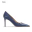 Schöne Nude Handgefertigt Lackleder Ball Pumps 2024 Leder 8 cm Stilettos Spitzschuh Pumps Hochhackige