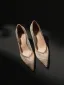 Sexy Or Rose Faux Diamant Soirée Escarpins 2026 7 cm Talons Aiguilles À Bout Pointu Talons Hauts