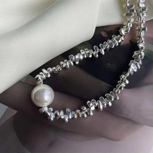 Ovanlig Silver Pärla Gatukläder Halsband Tillbehör 2023