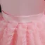 Charmant Rougissant Rose Anniversaire Volants en Cascade Robe Ceremonie Fille 2023 Robe Boule Encolure Dégagée Sans Manches Appliques Noeud Longue Robe Ceremonie Fille
