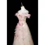 Scintillantes Charmant Blanche Perlage Appliques Paillettes Robe De Bal 2025 Princesse De l'épaule Manches Courtes Dos Nu Longue Robe De Ceremonie