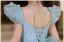 Flower Fairy Sky Blue Appliques Pearl Sequins Birthday Flower Girl Dresses 2025 Ball Gown Scoop Neck Cap Sleeves Backless Floor-Length / Long