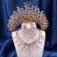 Uroczy Srebrny Rhinestone Ozdoby Do Włosów Ślubne Tiara Stop 2023