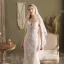 Vintage / Originale Blanche Perle 1 m Voile De Mariée 2025