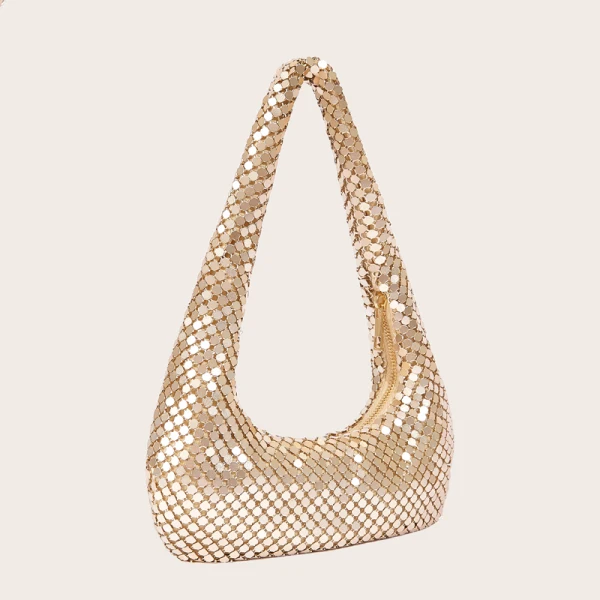 Sparkly Fantastiske / Unike Gull Paljetter Aften Clutch Veske 2023