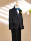 Fall Winter Black Long Sleeve 6-piece Boys Wedding Suits 2025 Body Jewellery Coat Pants Shirt Tie Vest