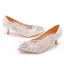Élégant Blanche Faux Diamant En Dentelle Fleur Chaussure De Mariée 2023 5 cm Talons Aiguilles À Bout Pointu Mariage Escarpins Talons Hauts