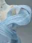 Fashion Sky Blue Beading Sequins Satin Prom Dresses 2026 A-Line / Princess Off-The-Shoulder Sleeveless Backless Sweep Train Formal Dresses