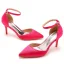 Modest / Simple Black Street Wear Womens Sandals 2023 Ankle Strap 7 cm Stiletto Heels Pointed Toe Sandals High Heels