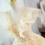 Charming Champagne Beading Sequins Prom Dresses 2022 Ball Gown V-Neck Sleeveless Backless Floor-Length / Long Prom Formal Dresses
