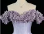Chic / Beautiful Lavender Pearl Appliques Satin Prom Dresses 2024 A-Line / Princess Off-The-Shoulder Sleeveless Backless Floor-Length / Long Prom Formal Dresses