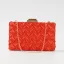 Fashion Blushing Pink Evening Party Braid Clutch Bags 2023