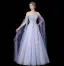 Luxe Lavande Fait main Perlage Faux Diamant Paillettes Robe De Bal 2026 Princesse De l'épaule Sans Manches Dos Nu Longue Tulle Robe De Ceremonie