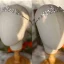Eleganckie Srebrny Rhinestone Cyrkon Ślub Tiara 2022 Stop Ozdoby Do Włosów Ślubne