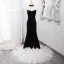 Sexy Black Evening Dresses 2024 Ball Gown Strapless Sleeveless Backless Sweep Train Evening Party Formal Dresses