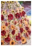 Flower Fairy Multi-Colors Lace Flower Appliques Birthday Flower Girl Dresses 2025 Ball Gown High Neck Short Sleeve Backless Floor-Length / Long Tulle