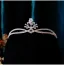 Sjarmerende Sølv Rhinestone Bryllup Har Tilbehor Krone 2024
