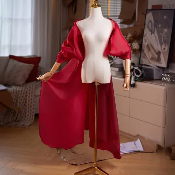 Ovanlig Burgundy Bal Sjal 2025