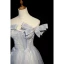Charmant Bleu Ciel Glitter Paillettes Robe De Soirée 2023 Princesse Bustier Perle Noeud Sans Manches Dos Nu Longue Robe De Ceremonie