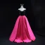 Vintage / Retro Fuchsia Prom Dresses 2025 Ball Gown Strapless Sleeveless Backless Floor-Length / Long Prom Formal Dresses