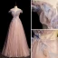 Charmant Dunkel Rosa Glanz Pailletten Ballkleider 2022 A Linie Off Shoulder Applikationen Kurze Ärmel Rückenfreies Lange Ball Festliche Kleider