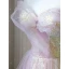 Charmant Rougissant Rose Paillettes Robe De Bal 2022 Princesse De l'épaule Manches Courtes Dos Nu Longue Robe De Ceremonie