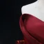 Vintage / Retro Burgundy Prom Dresses 2024 Ball Gown Strapless Sleeveless Backless Sweep Train Prom Formal Dresses