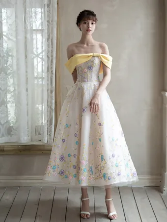 Flower Fairy Multi Colors Sequins Homecoming Graduation Dresses 2024 A Line Princess Off The Shoulder Sleeveless Backless Tea Length Formal Dresses