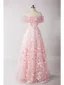 Chic / Belle Rougissant Rose Perlage Paillettes Robe De Bal 2025 Princesse De l'épaule Manches Courtes Dos Nu Longue Promo Robe De Ceremonie