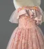 Elegante Rosa Pailletten Ballkleider 2026 Ballkleid Bandeau Ärmellos Rückenfreies Sweep / Pinsel Zug Festliche Kleider