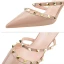 Sexy Black Rivet Evening Party Womens Shoes High Heels 2022 7 cm Stiletto Heels Pointed Toe Womens Shoes