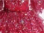 Charming Red Star Sequins Prom Dresses 2024 Ball Gown V-Neck Short Sleeve Backless Floor-Length / Long Prom Formal Dresses