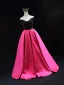 Vintage / Retro Fuchsia Prom Dresses 2025 Ball Gown Strapless Sleeveless Backless Floor-Length / Long Prom Formal Dresses
