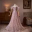 Blumenfee Rosa Perlenstickerei Strass Applikationen Ballkleider 2026 A Linie Off Shoulder Kurze Ärmel Rückenfreies Lange Festliche Kleider