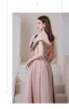 Glamour Princesse Noeud Rose Sombre Robe De Bal 2021 Bustier Sans Manches Bretelles croisées Longue Satin De Fiançailles Robe De Soirée